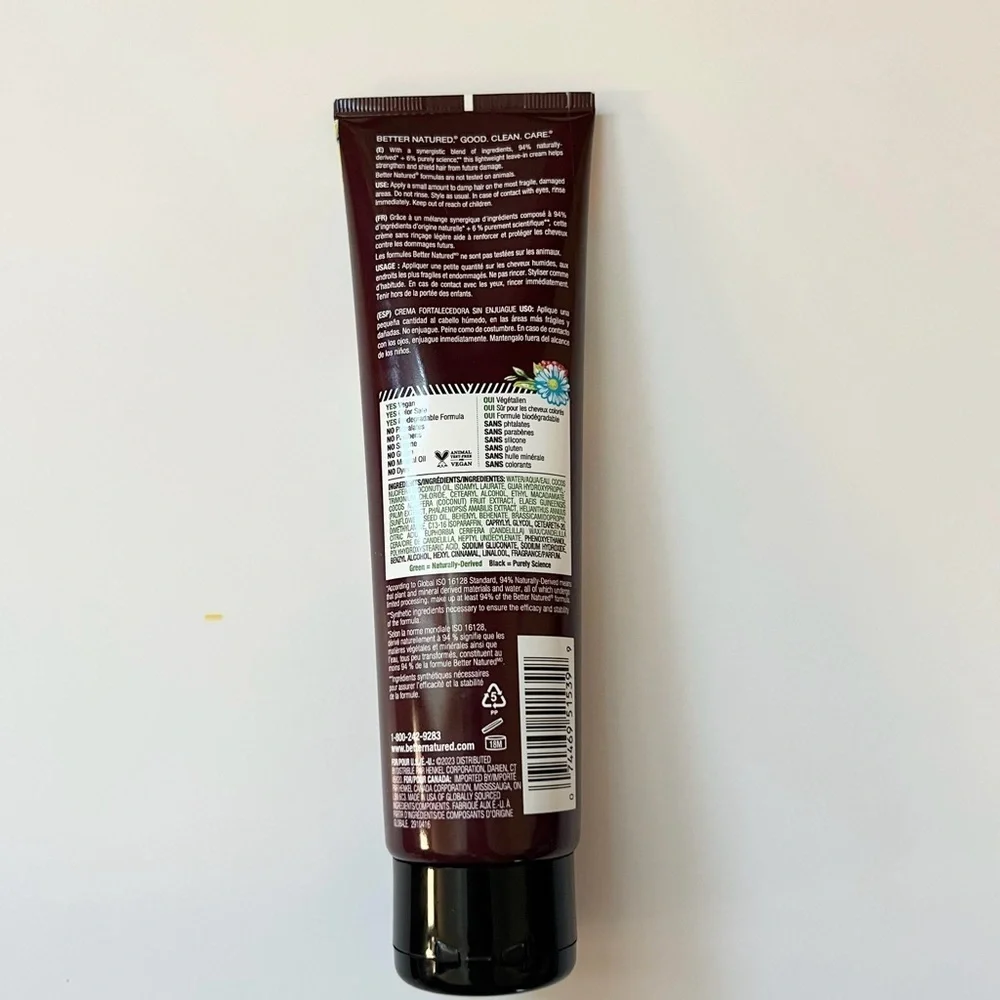 NWT Better Natured Strengthening Leave-In Cream- Size 5.1 fl oz/150 ml